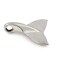 28x27mm Antique Silver Plated Whale Tail Pendant (Package of 1)